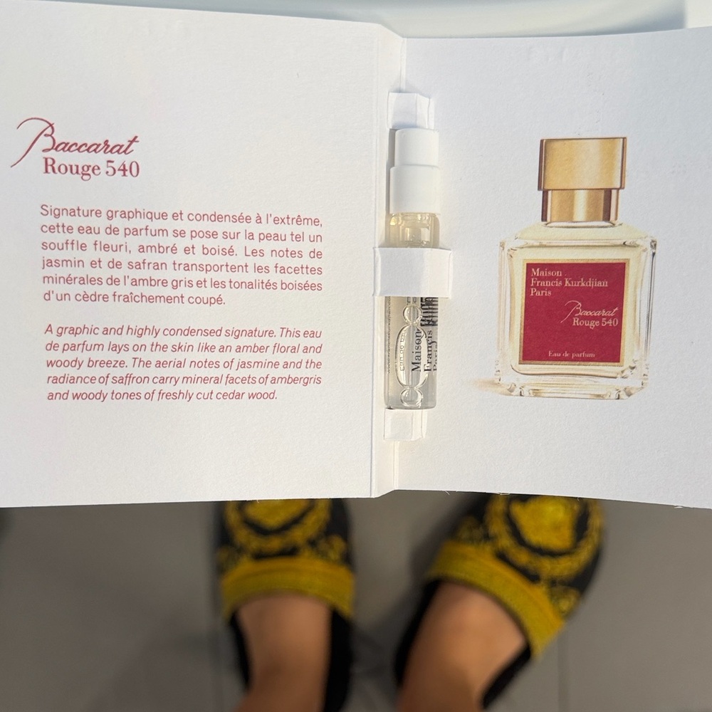 Maison Francis Kurkdjian Baccarat Rouge 540 sample